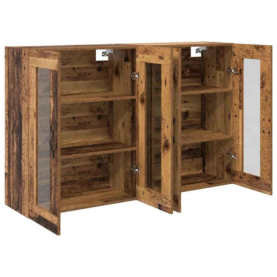 Cabinets muraux 2 pcs Bois Ancien 69,5 x 34 x 90 cm - 6