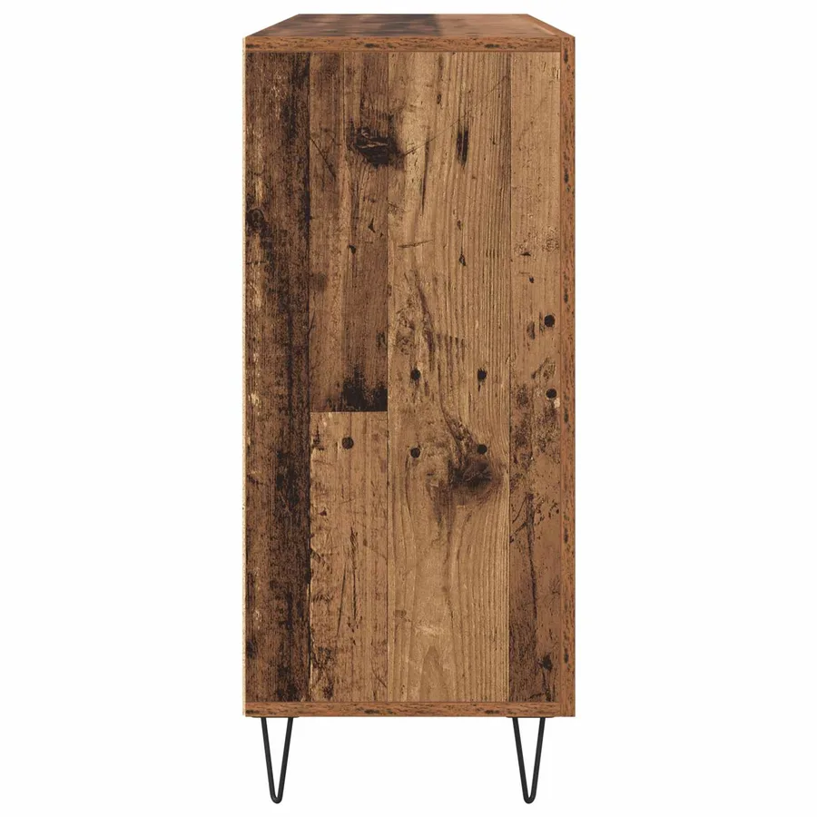 Buffet Bois ancien 90 x 32,5 x 80 cm Bois d'ingénierie - 7