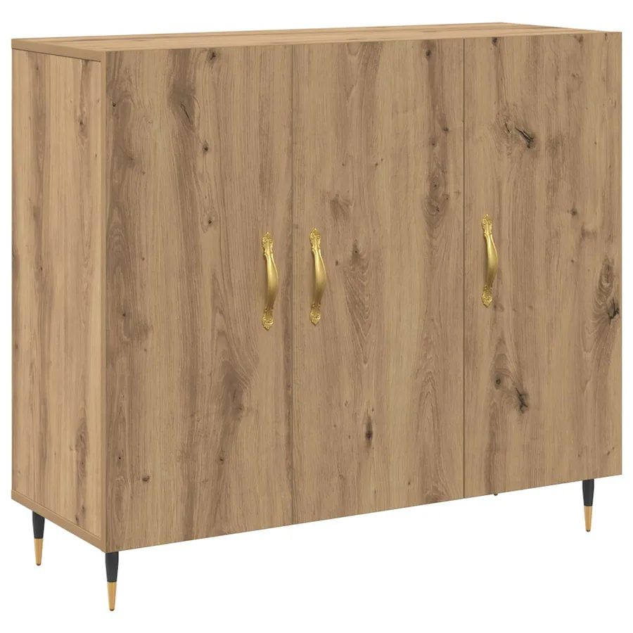 Buffet Chêne artisanal 90 x 34 x 80 cm Bois d'ingénierie - 2