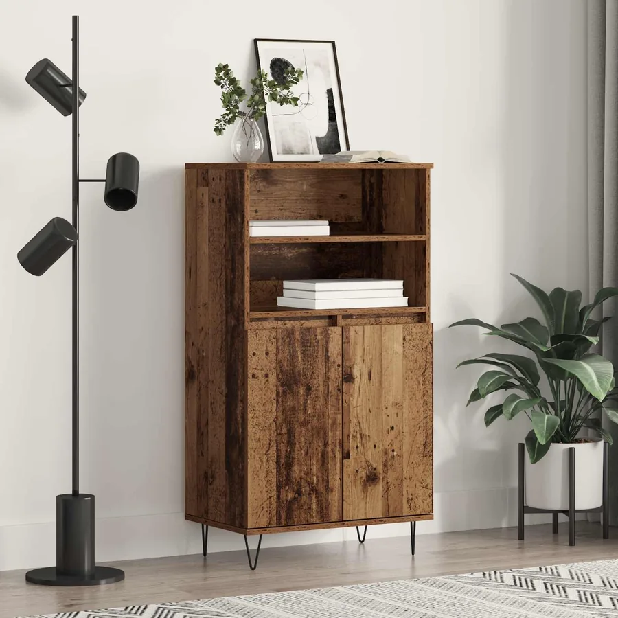 Haut Armoire Marron 60 x 36 x 110 cm Bois d'ingénierie