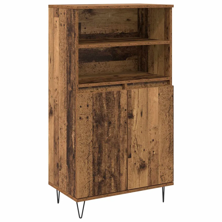 Haut Armoire Marron 60 x 36 x 110 cm Bois d'ingénierie - 2