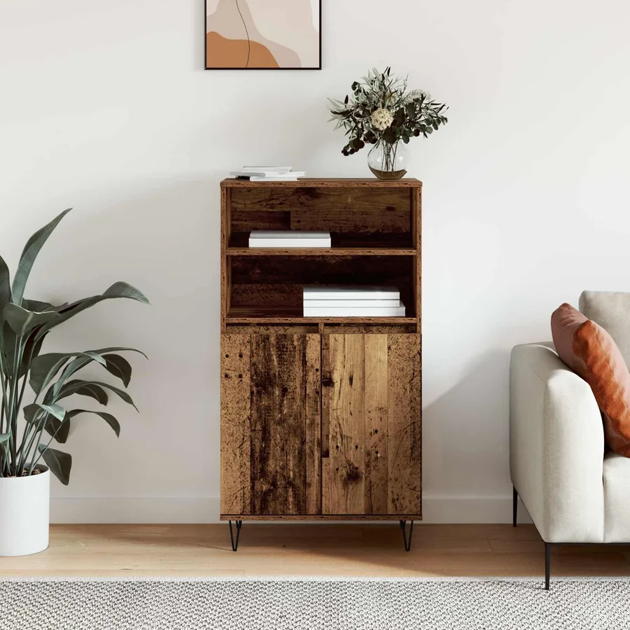 Haut Armoire Marron 60 x 36 x 110 cm Bois d'ingénierie - 4