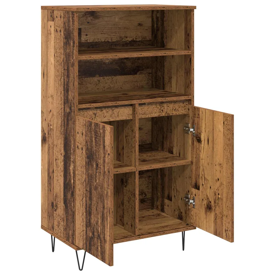 Haut Armoire Marron 60 x 36 x 110 cm Bois d'ingénierie - 5