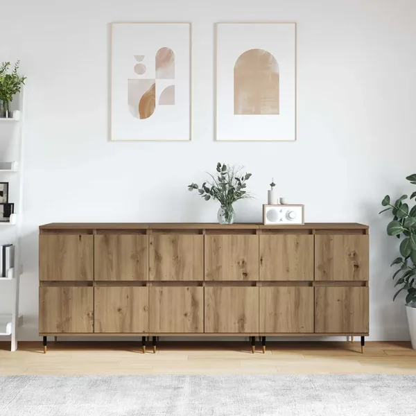 Armoire de rangement 3 pcs Chêne artisanal 60 x 35 x 70 cm