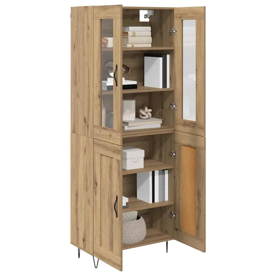 Haut Armoire Chêne artisanal 69,5 x 34 x 90 cm - 3