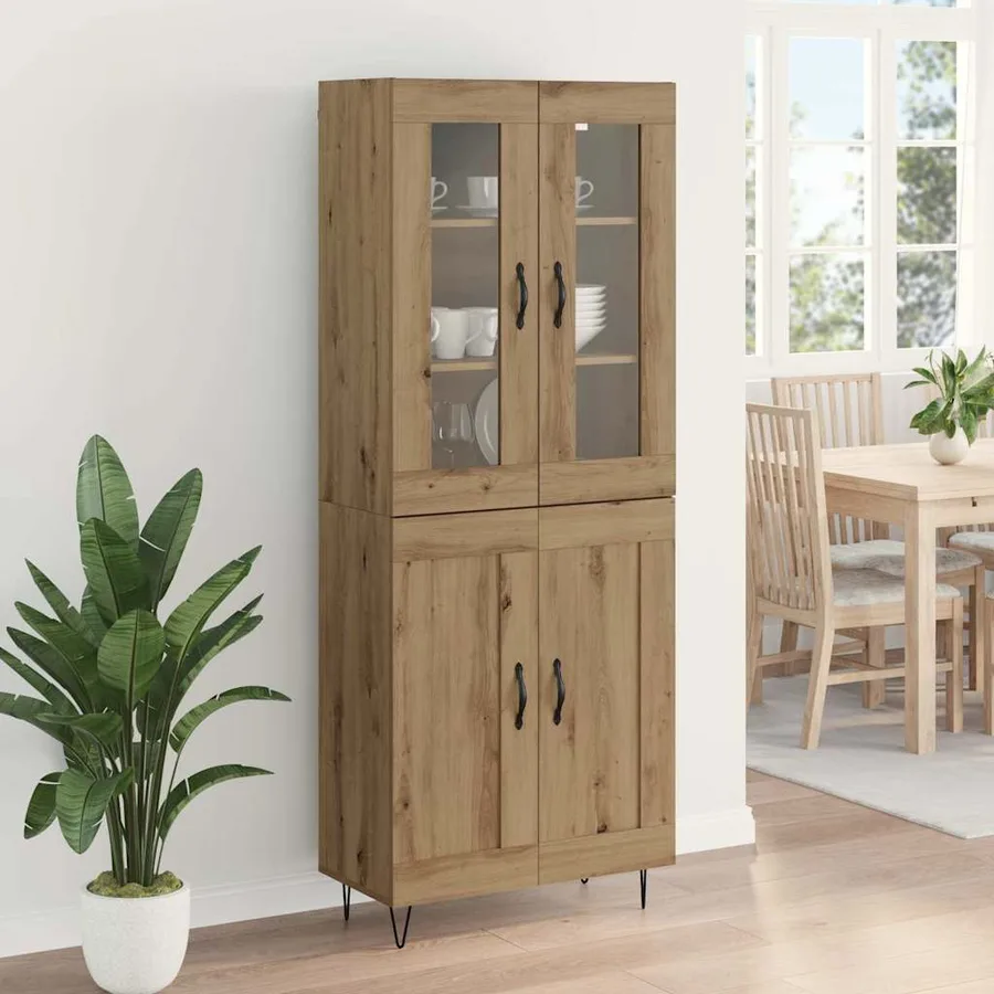 Haut Armoire Chêne artisanal 69,5 x 34 x 90 cm - 4