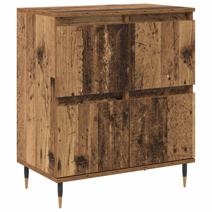 Armoire de rangement 2 pcs Bois ancien 60 x 35 x 70 cm - 5