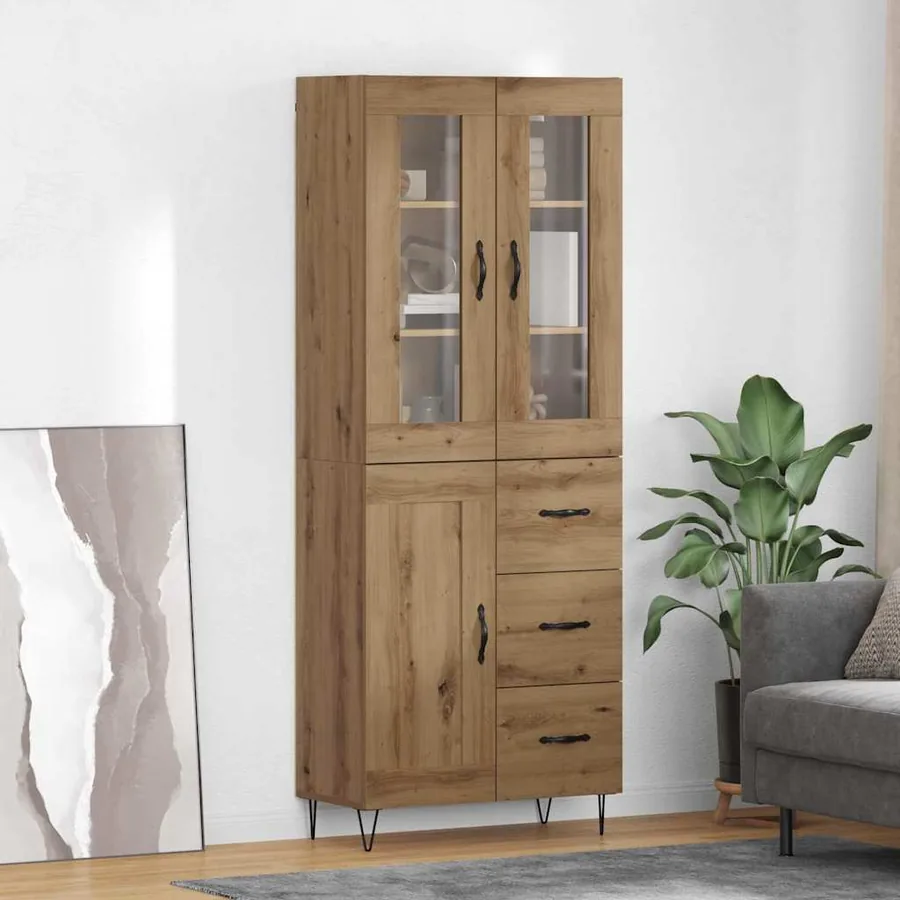 Haut Armoire Chêne artisanal 69,5 x 34 x 90 cm