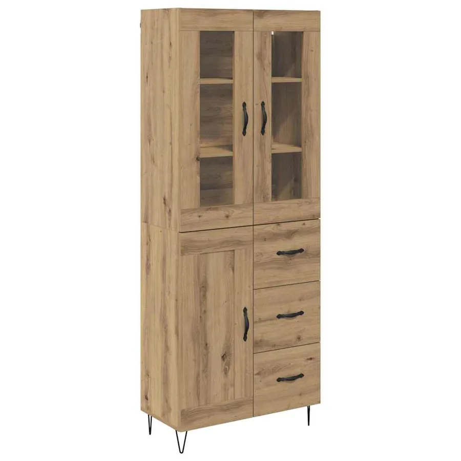 Haut Armoire Chêne artisanal 69,5 x 34 x 90 cm - 2