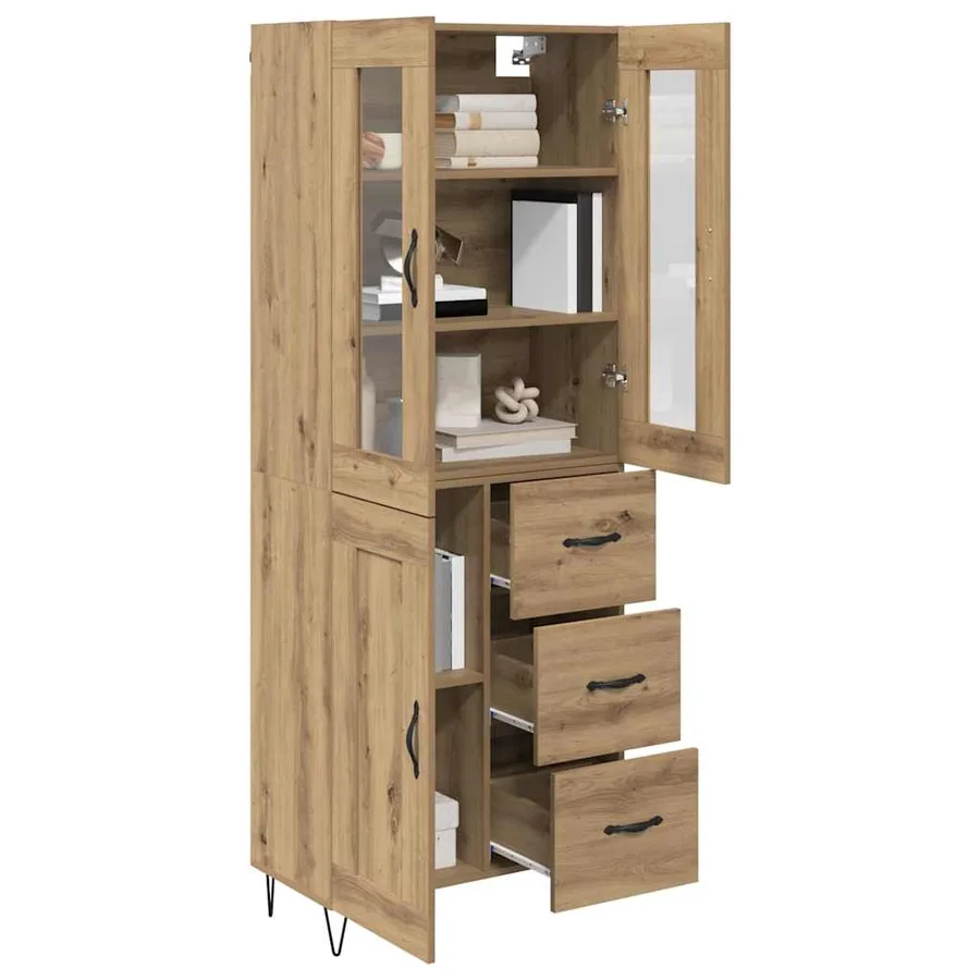 Haut Armoire Chêne artisanal 69,5 x 34 x 90 cm - 3