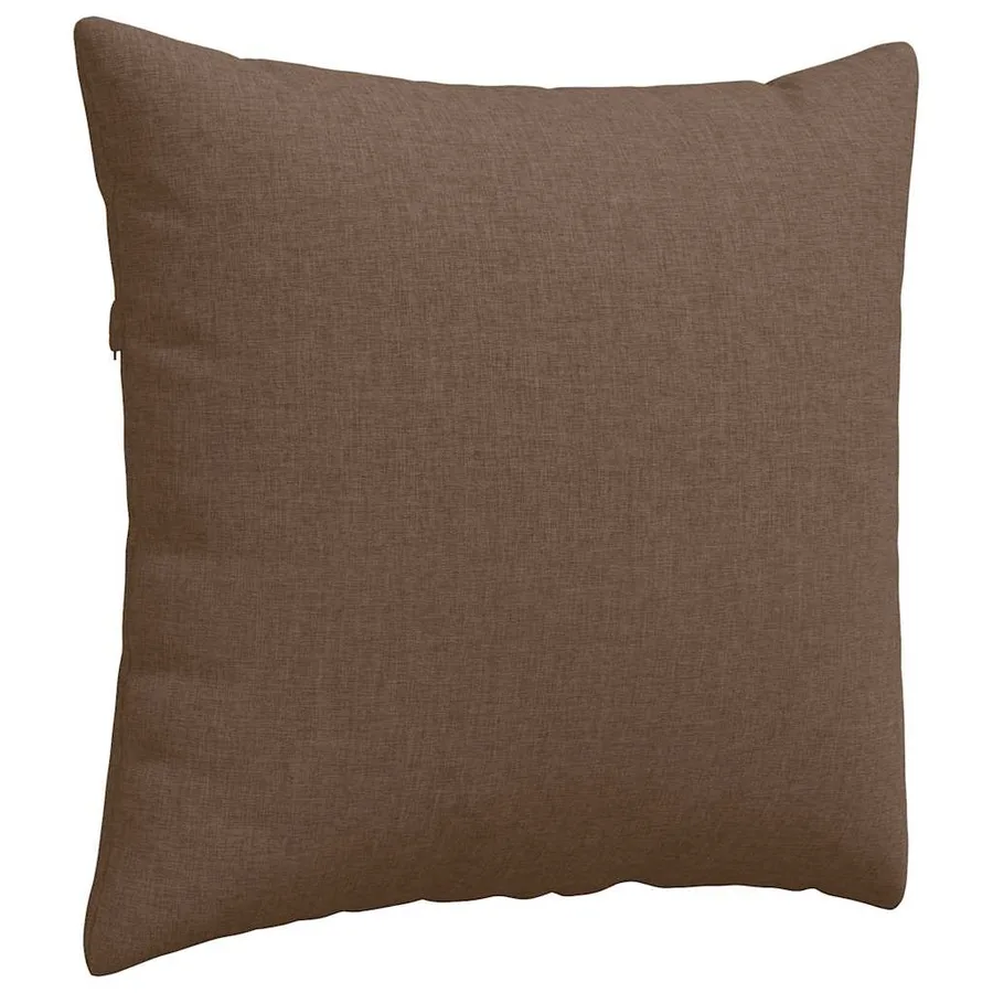 Coussins de canapé 2 pcs Marron 50 x 50 cm tissu - 5