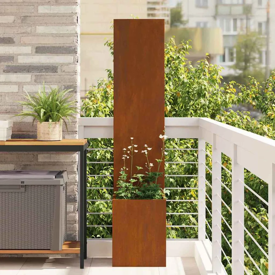 Écran de confidentialité de jardin Fretwork Rouillé 32 x 150 cm