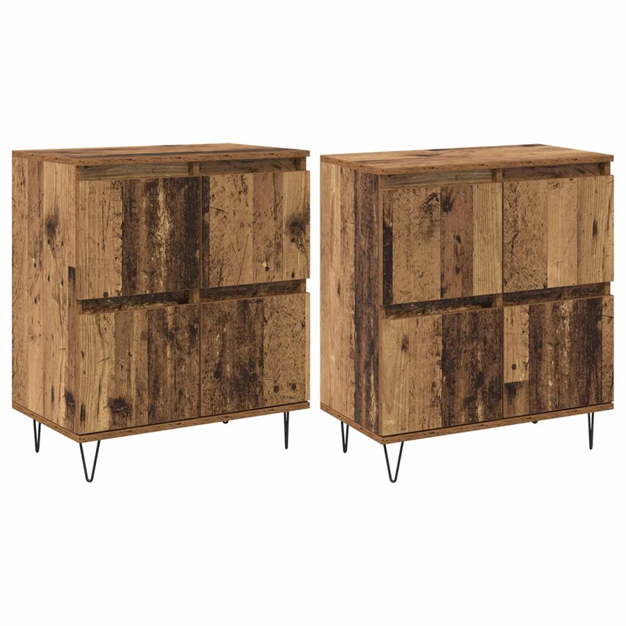 Buffets 2 pcs Bois ancien - 2
