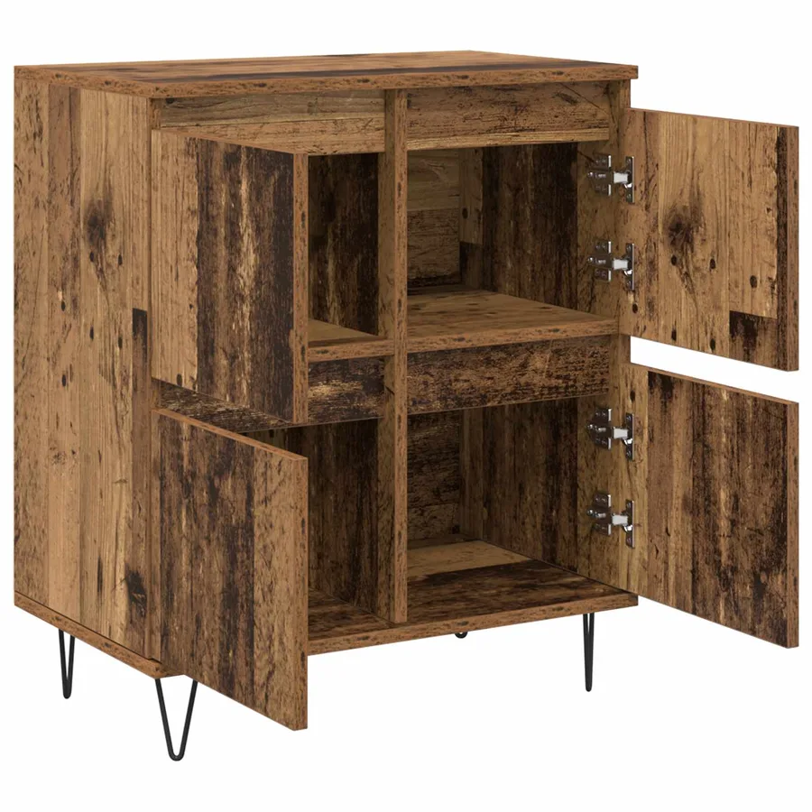 Buffets 2 pcs Bois ancien - 6