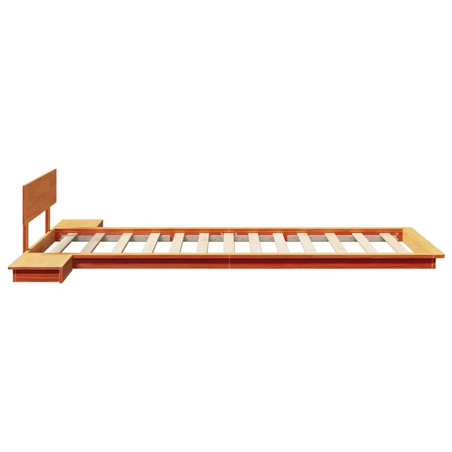 Cadre de lit Marron 100 x 200 cm bois - 6