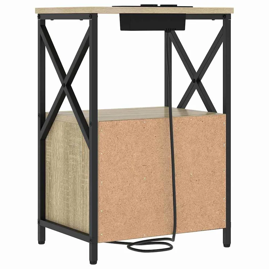 Cabinet de chevet 2 pcs Chêne Sonoma 40 x 31 x 60 cm - 9