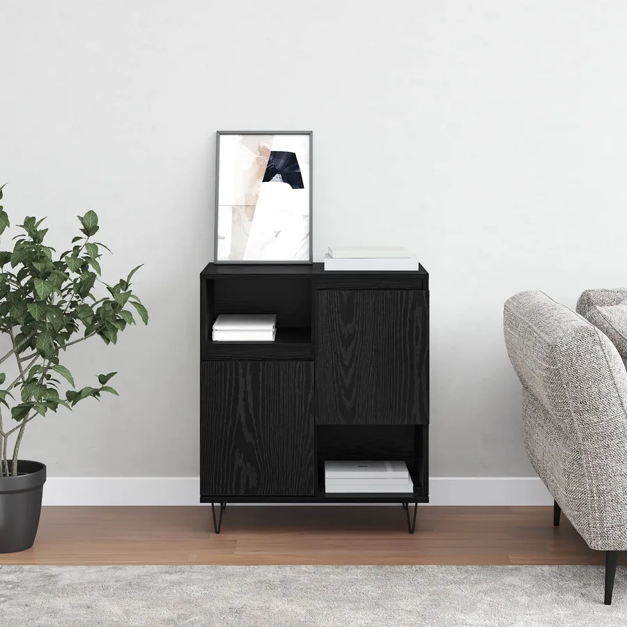 Buffet Chêne noir 60 x 35 x 70 cm - 4