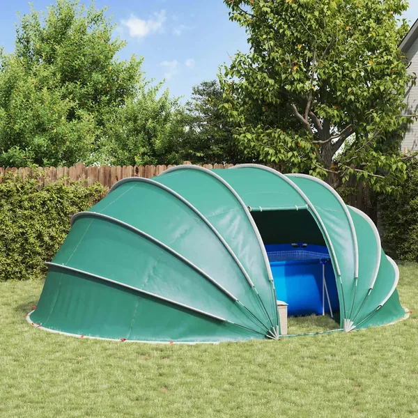 Dôme de tente de piscine 538 x 440 x 204 cm Vert Mer
