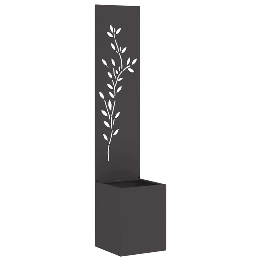 Écran de confidentialité de jardin Floral Noir 32 x 32 x 150 cm - 2