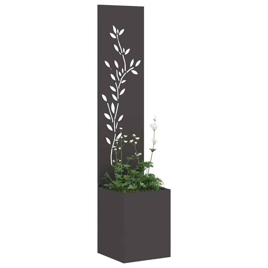 Écran de confidentialité de jardin Floral Noir 32 x 32 x 150 cm - 3