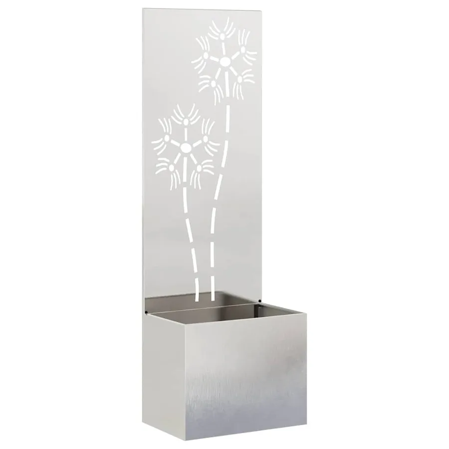 Écran de confidentialité de jardin Floral Argent 50 x 150 cm - 2