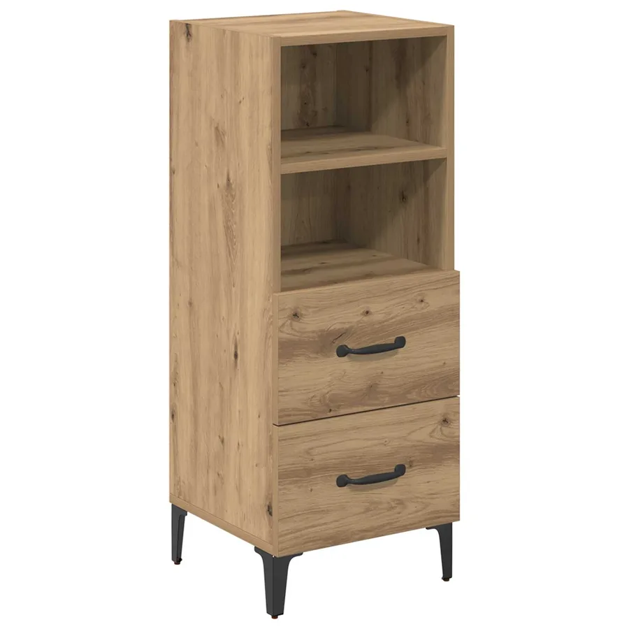 Buffet chêne artisanal 34 x 34,5 x 90 cm Bois d'ingénierie - 2