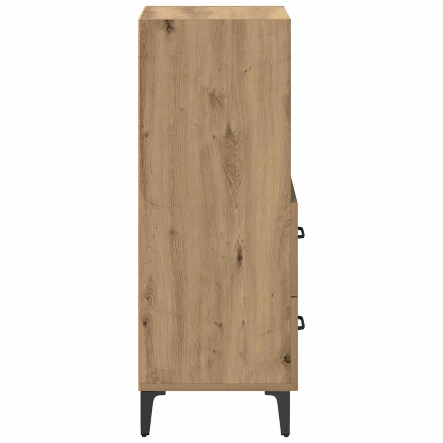 Buffet chêne artisanal 34 x 34,5 x 90 cm Bois d'ingénierie - 7