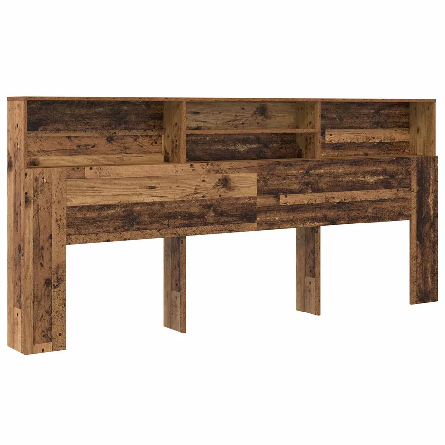 Cabinet de Tête de Lit Bois ancien 220 x 19 x 101,5 cm - 2