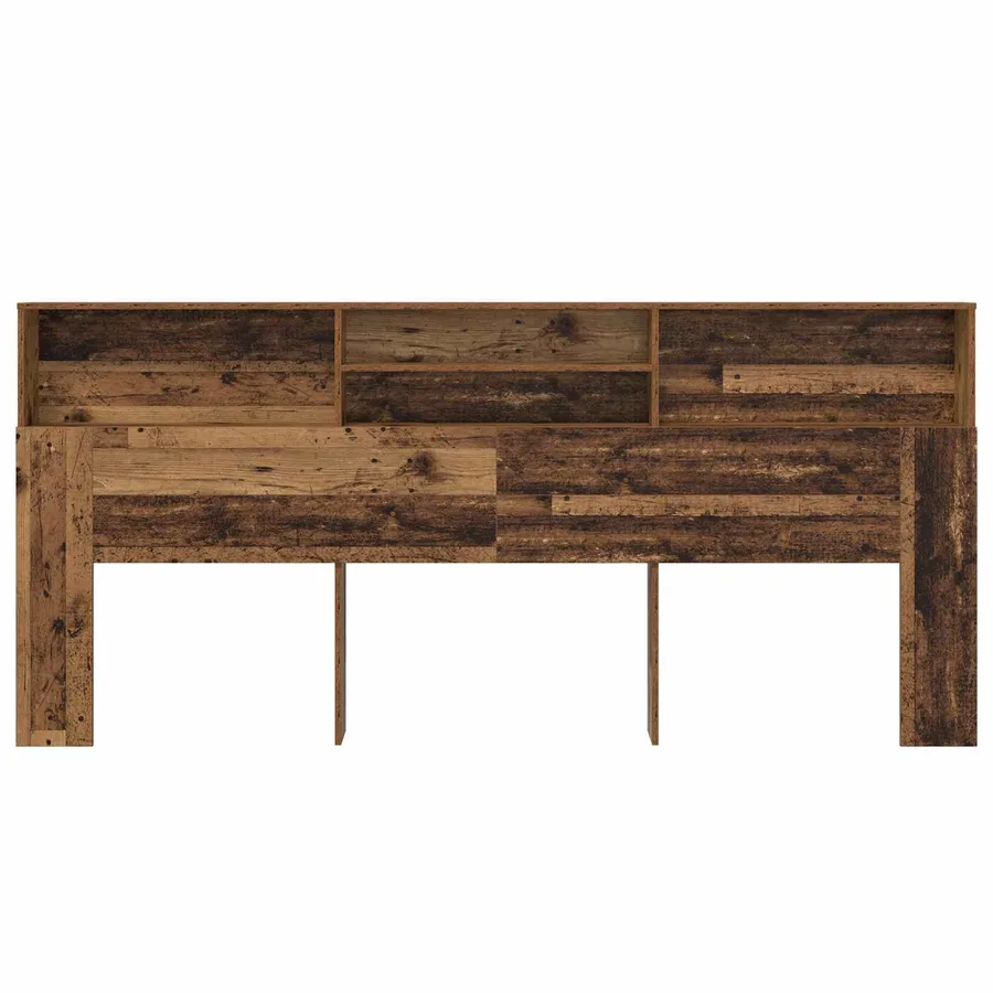 Cabinet de Tête de Lit Bois ancien 220 x 19 x 101,5 cm - 5