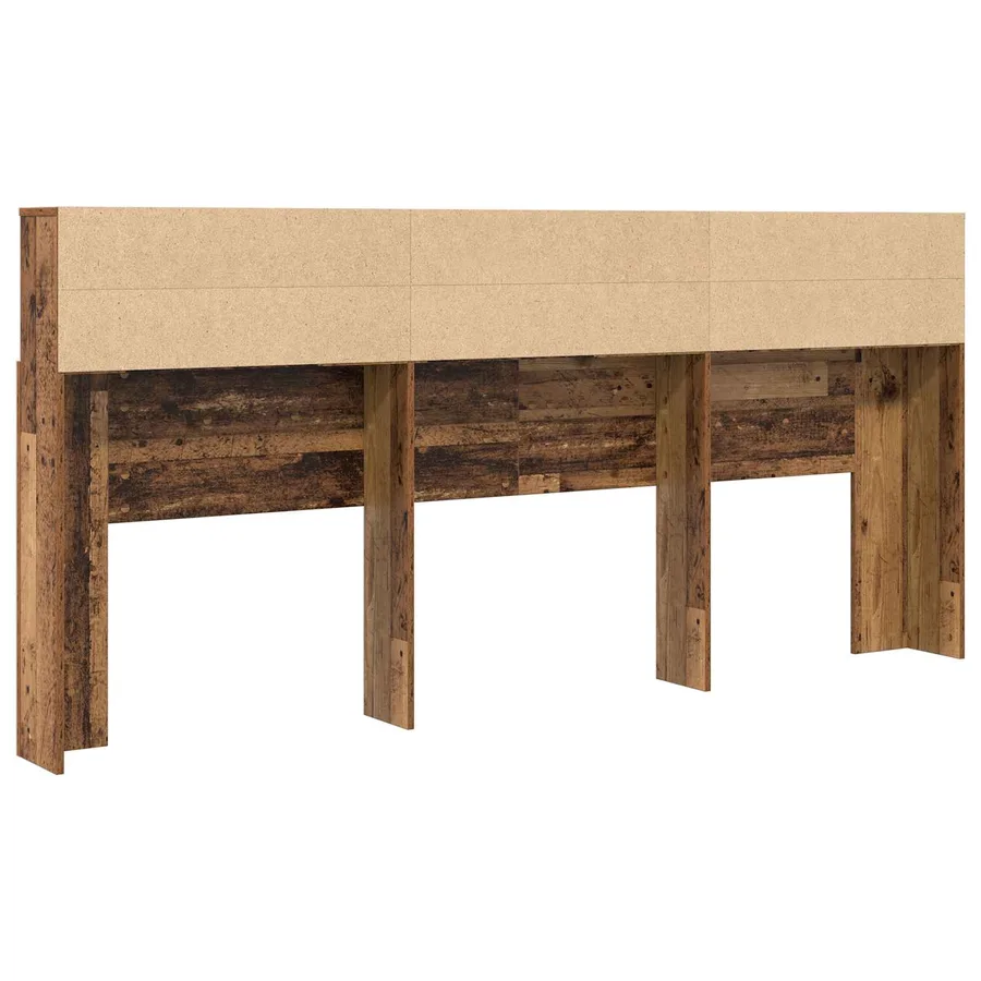 Cabinet de Tête de Lit Bois ancien 220 x 19 x 101,5 cm - 7