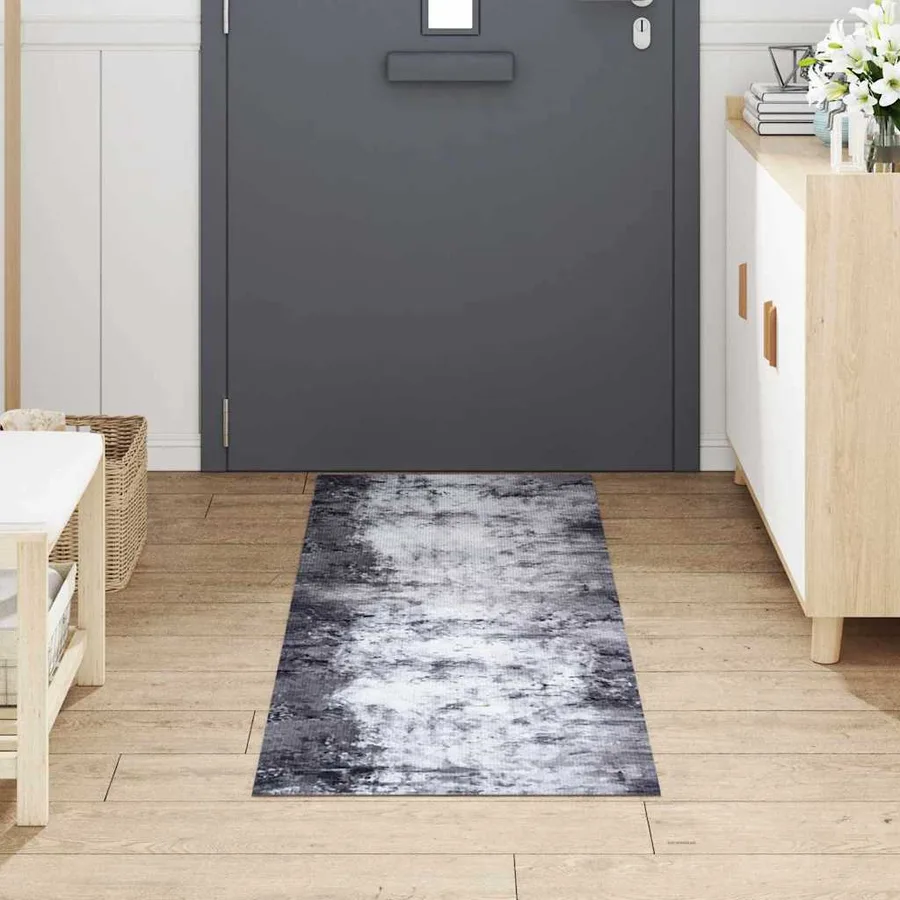 Tapis de Cuisine Gris 180 x 60 cm Velours - 3