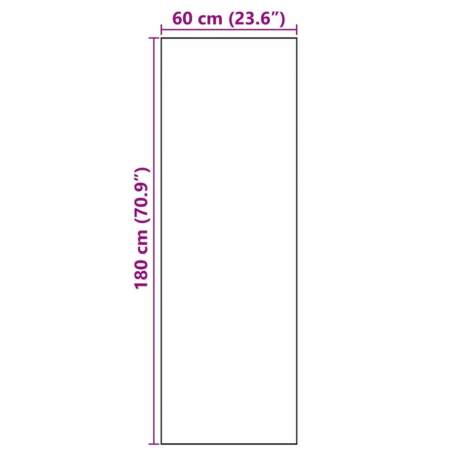 Tapis de Cuisine Gris 180 x 60 cm Velours - 7