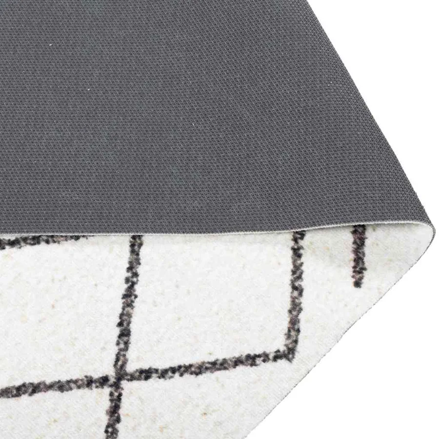 Tapis de Cuisine Blanc 150 x 45 cm Velours - 4