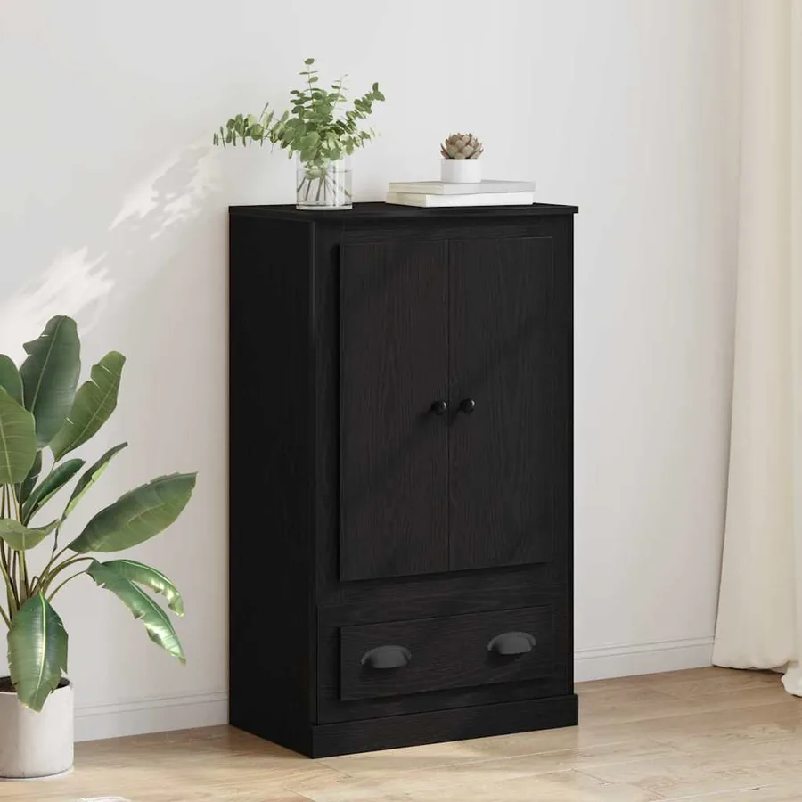 Haut Armoire Chêne noir 60 x 35,5 x 103,5 cm Bois d'ingénierie