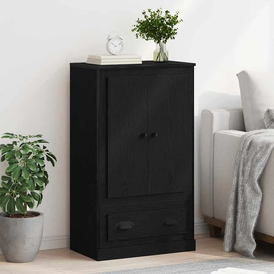 Haut Armoire Chêne noir 60 x 35,5 x 103,5 cm Bois d'ingénierie - 4