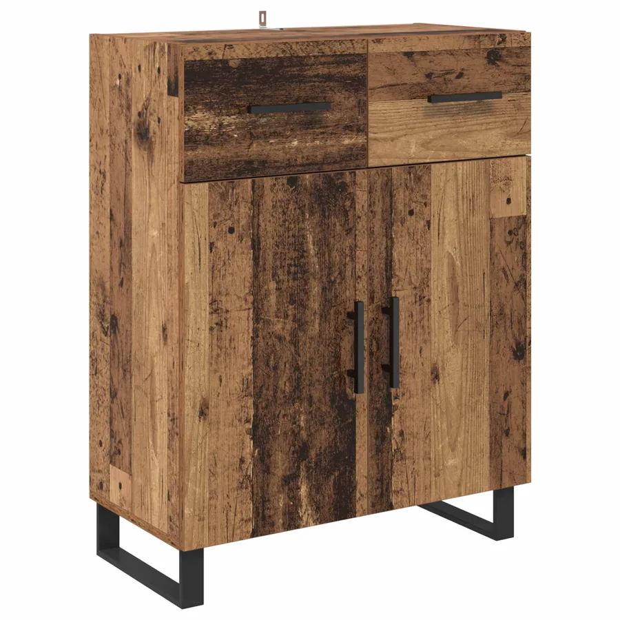 Buffet Bois Ancien 69,5 x 34 x 90 cm Bois d'ingénierie - 2