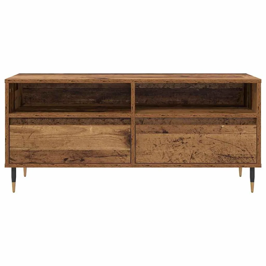Meuble TV avec tiroir Bois Ancien 100 x 34,5 x 44,5 cm - 6