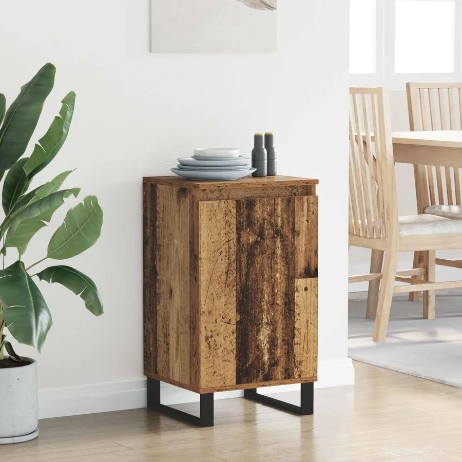 Buffet Bois ancien 40 x 35 x 70 cm Bois d'ingénierie - 4