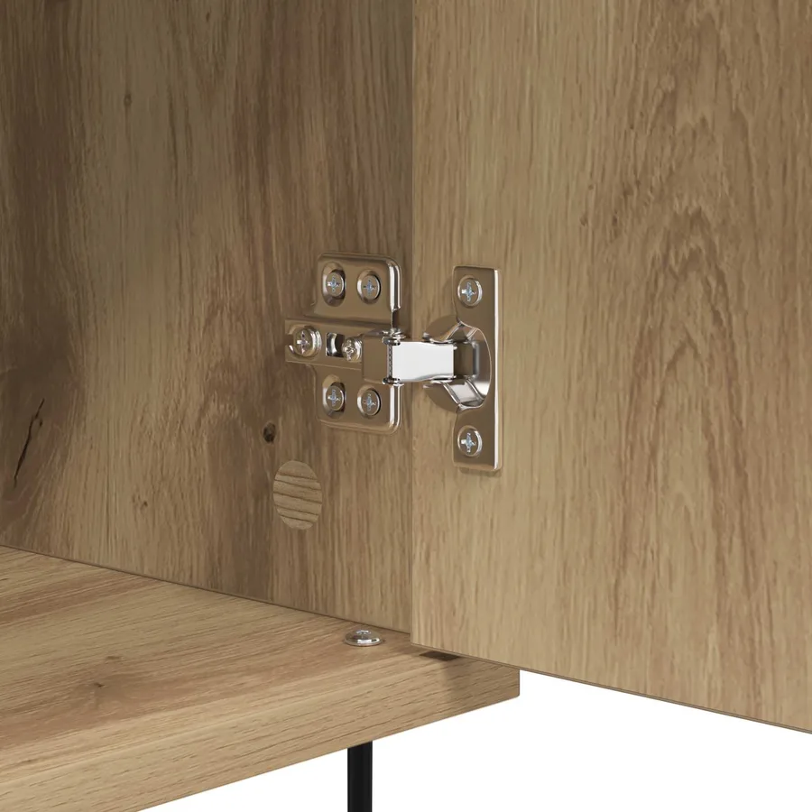Buffet Chêne artisanal 40 x 35 x 70 cm Bois d'ingénierie - 9