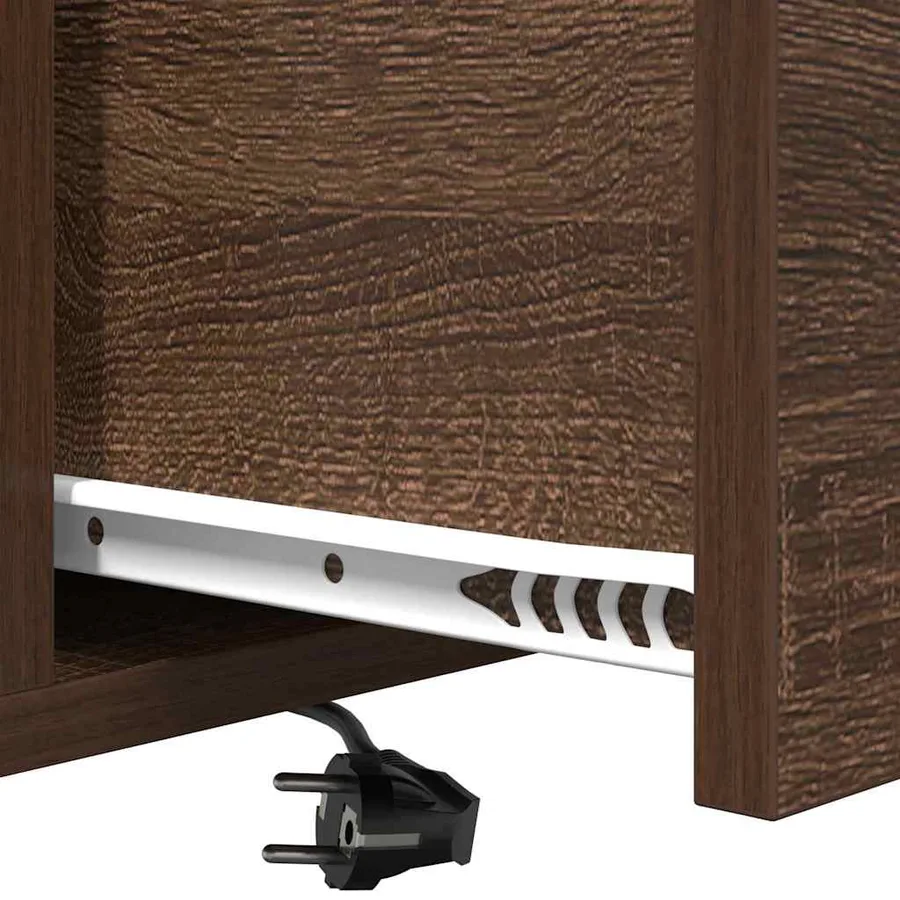 Cabinet de chevet avec tiroir 2 pcs Chêne brun 42 x 41 x 56 cm - 11