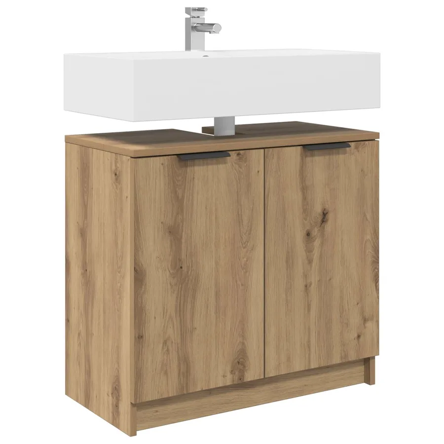 Cabinet de salle de bain Chêne artisanal 64,5 x 33,5 x 59 cm - 3