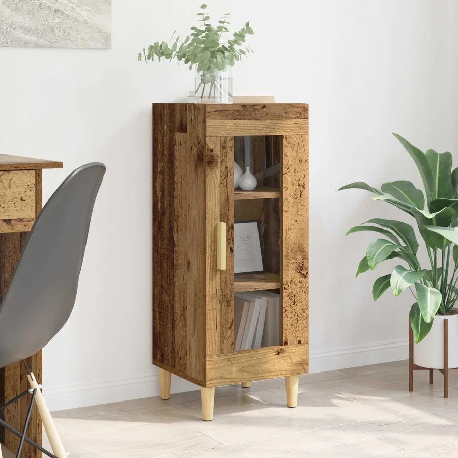 Buffet Bois ancien 34,5 x 32,5 x 90 cm Bois d'ingénierie