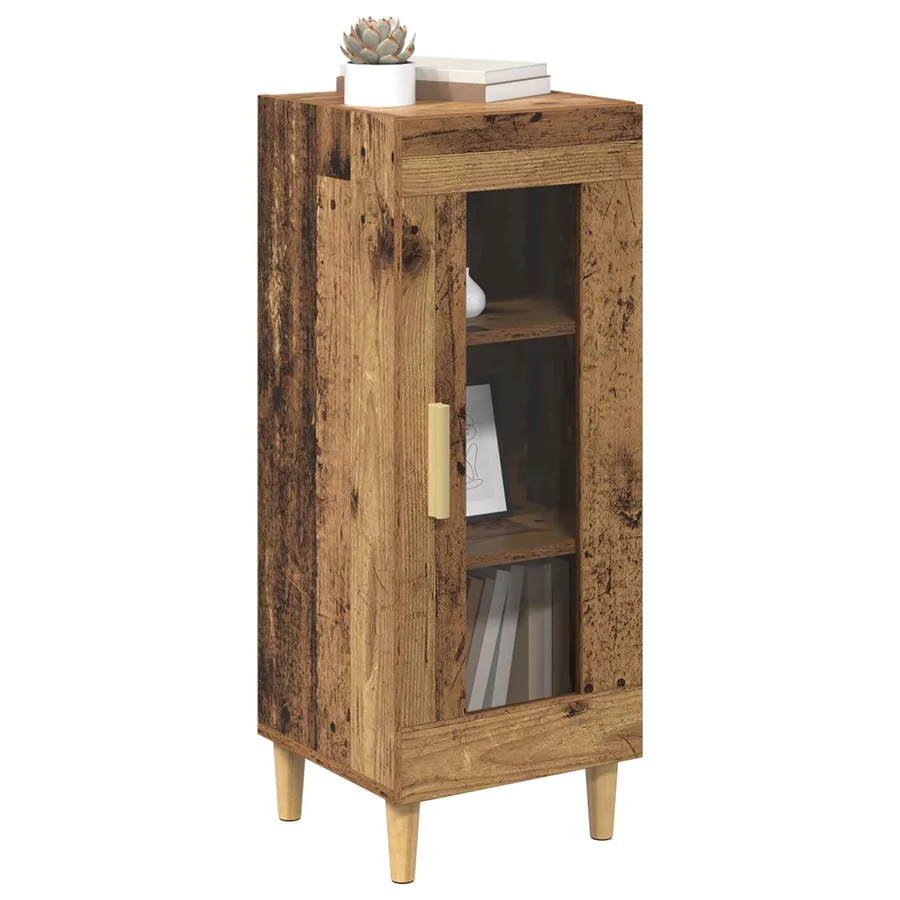 Buffet Bois ancien 34,5 x 32,5 x 90 cm Bois d'ingénierie - 3