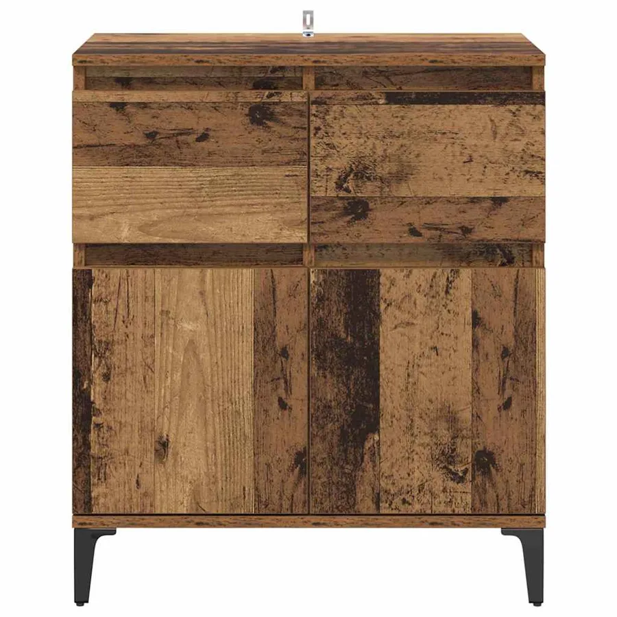 Buffet Bois Ancien 60 x 35 x 70 cm Bois d'ingénierie et fer - 6