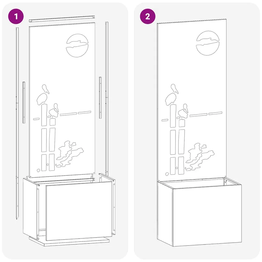 Écran de confidentialité de jardin Anthracite 50 x 150 cm - 9