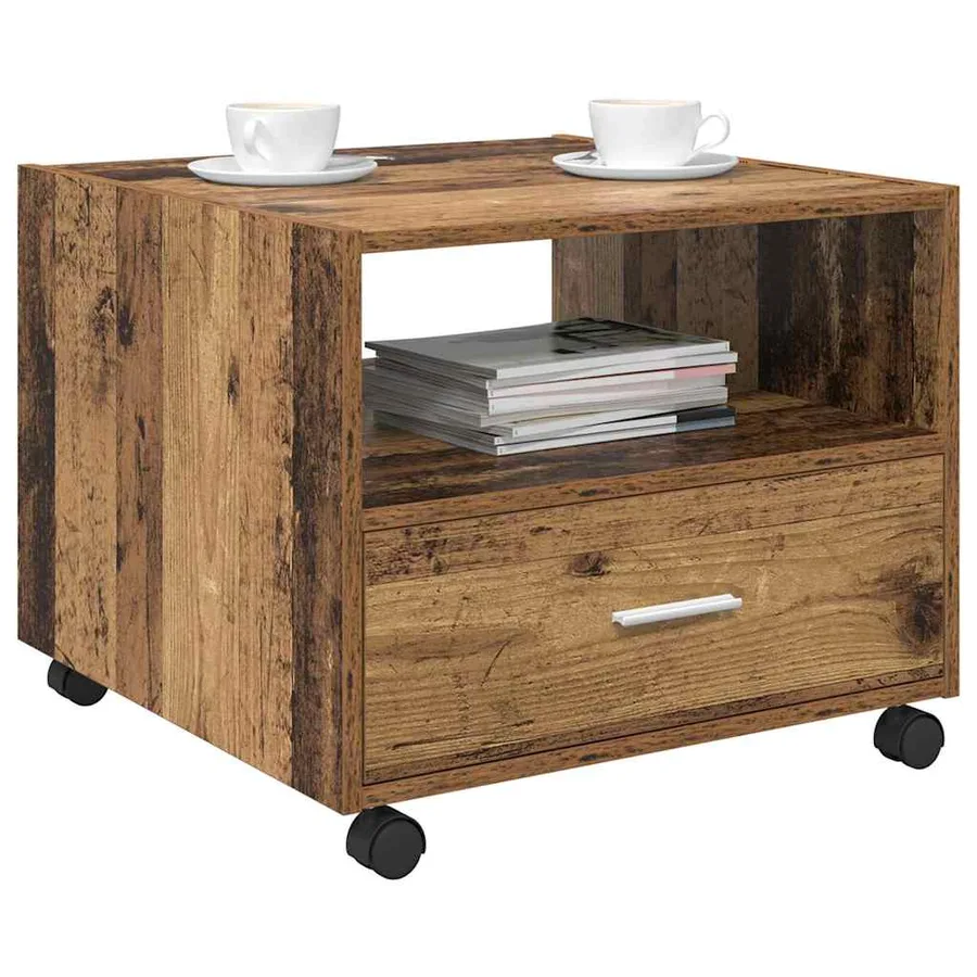 Table basse Bois Ancien 55 x 55 x 45cm Bois d'ingénierie - 3