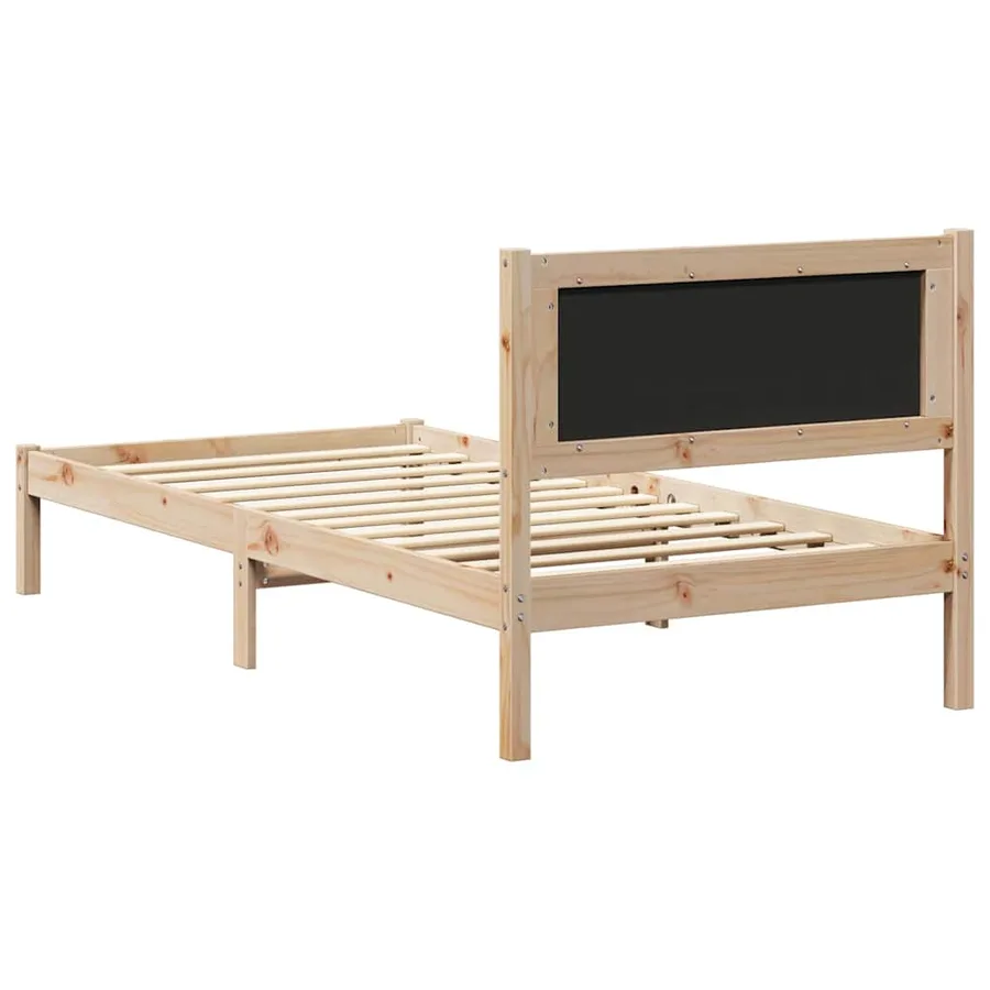 Cadre de lit avec tête de lit rembourrée Gris clair 90 x 190 cm - 7