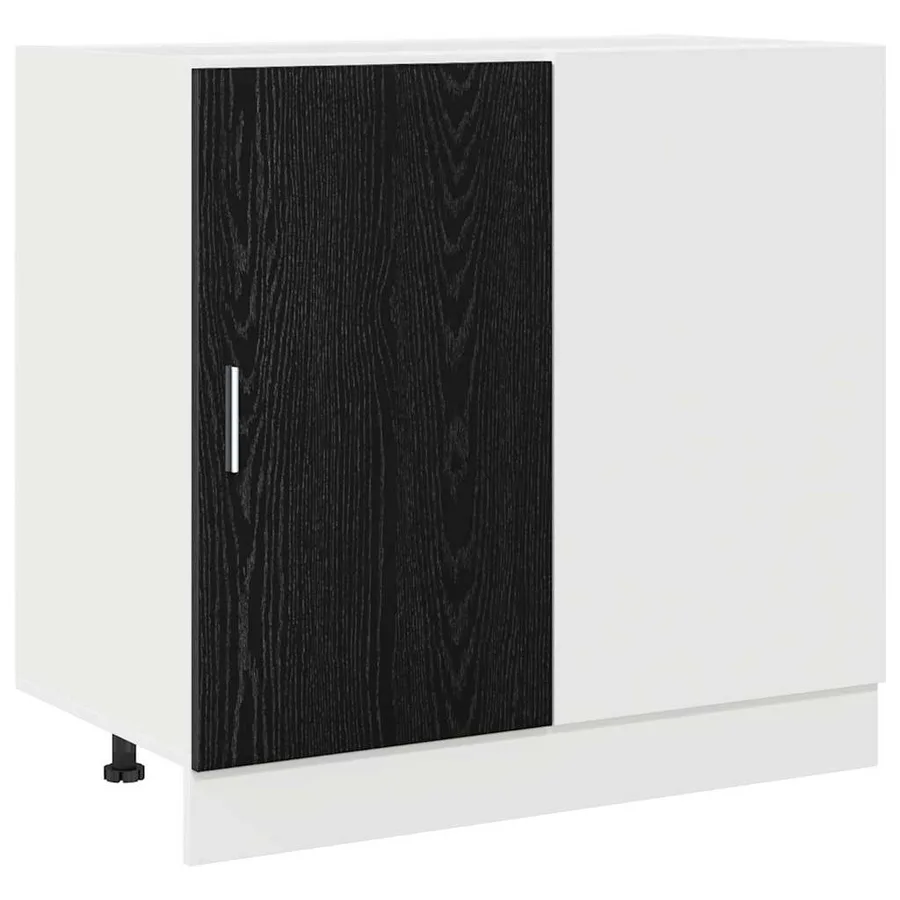 Meuble de cuisine d'angle Chêne noir 86 x 46 x 81,5 cm - 2