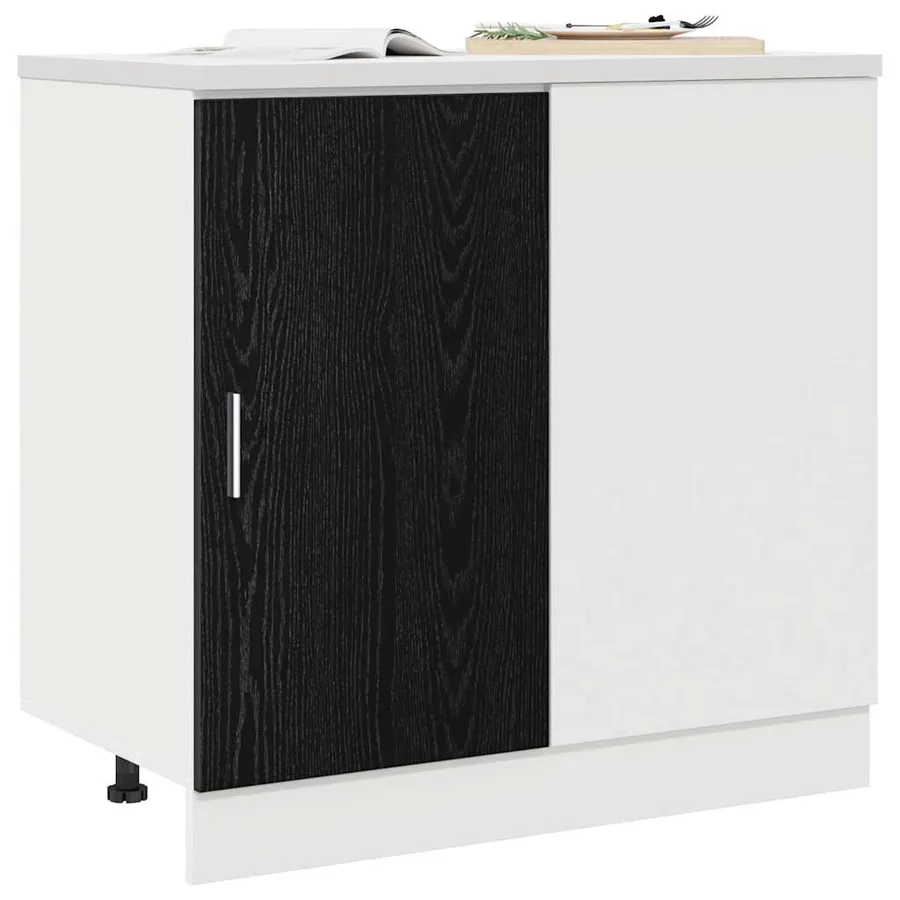 Meuble de cuisine d'angle Chêne noir 86 x 46 x 81,5 cm - 3