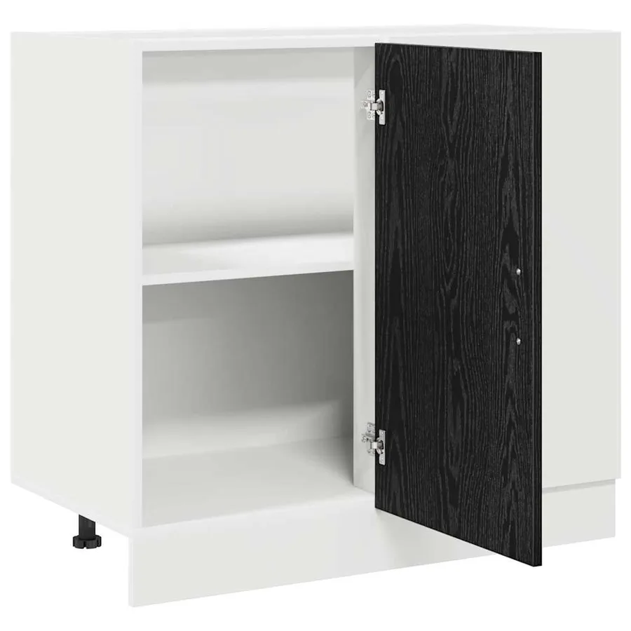 Meuble de cuisine d'angle Chêne noir 86 x 46 x 81,5 cm - 5